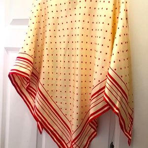 Brand new 100% SILK ANNE KLEIN PONCHO. ONE SIZE!!